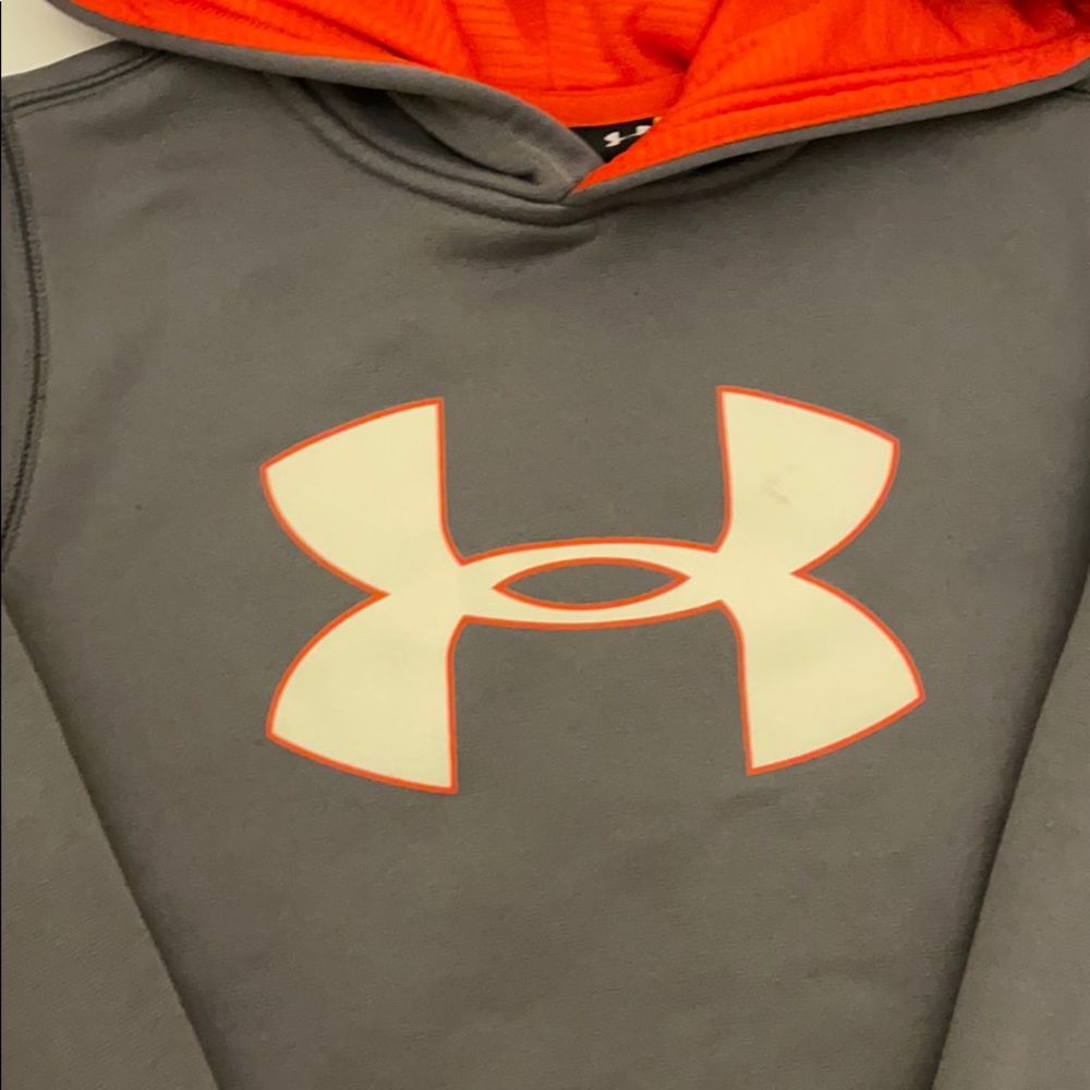 Gray Under Armour Sweatshirt (size YSM) - Picture 2 of 5